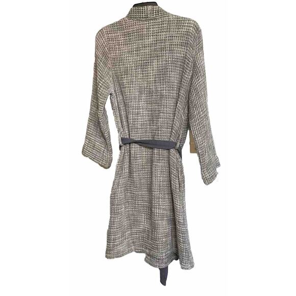 Parachute Gray Waffle Knit Men's Robe - Picture 2 of 8